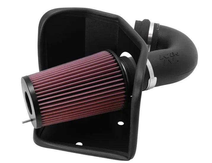 57-1525 – K&N FILTER Cold Air Intake, Black Polyethylene Tube Red Filter